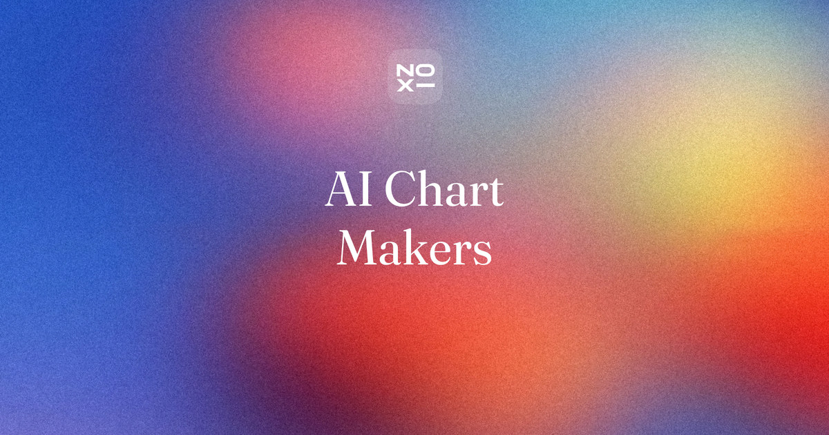 AI chart makers compared, October 2026 — NOXI blog cover: ten tools scored on what you can still edit, from your spreadsheet to a sourced slide