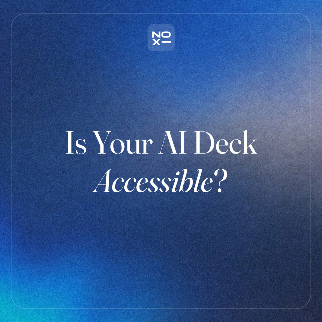 How to review an AI presentation for accessibility
