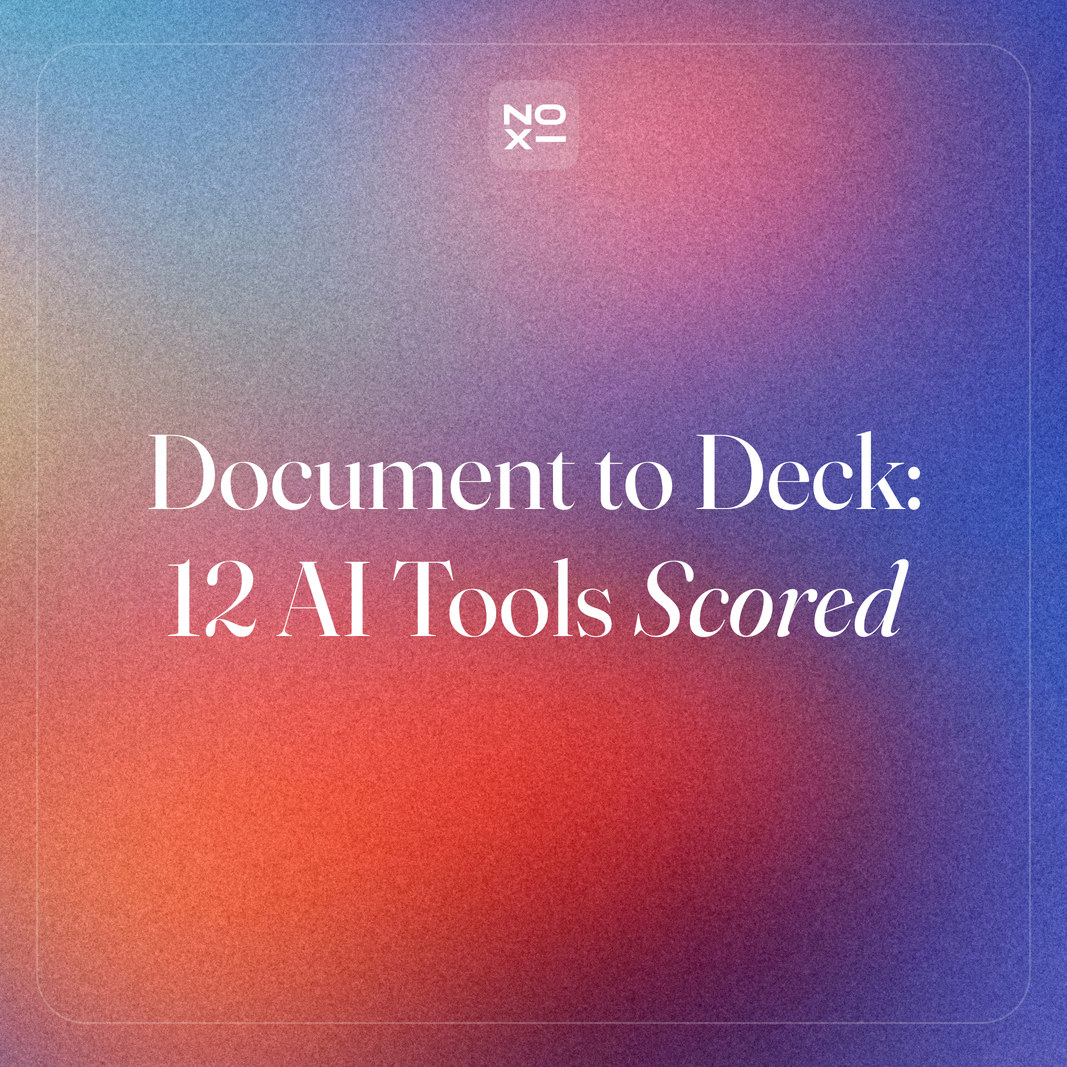 Document to presentation AI tools ranking (October 2026): 12 tools scored on 7 criteria for PDF, Word, Excel and PowerPoint inputs