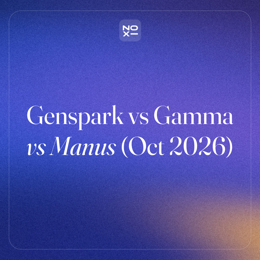 Genspark vs Gamma vs Manus for AI Slides (October 2026)