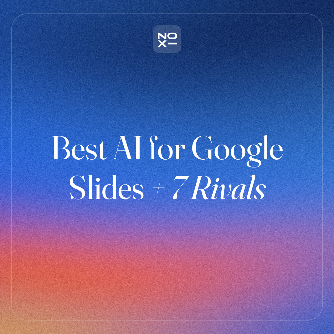 Best AI for Google Slides (October 2026): Gemini + 7 Alternatives