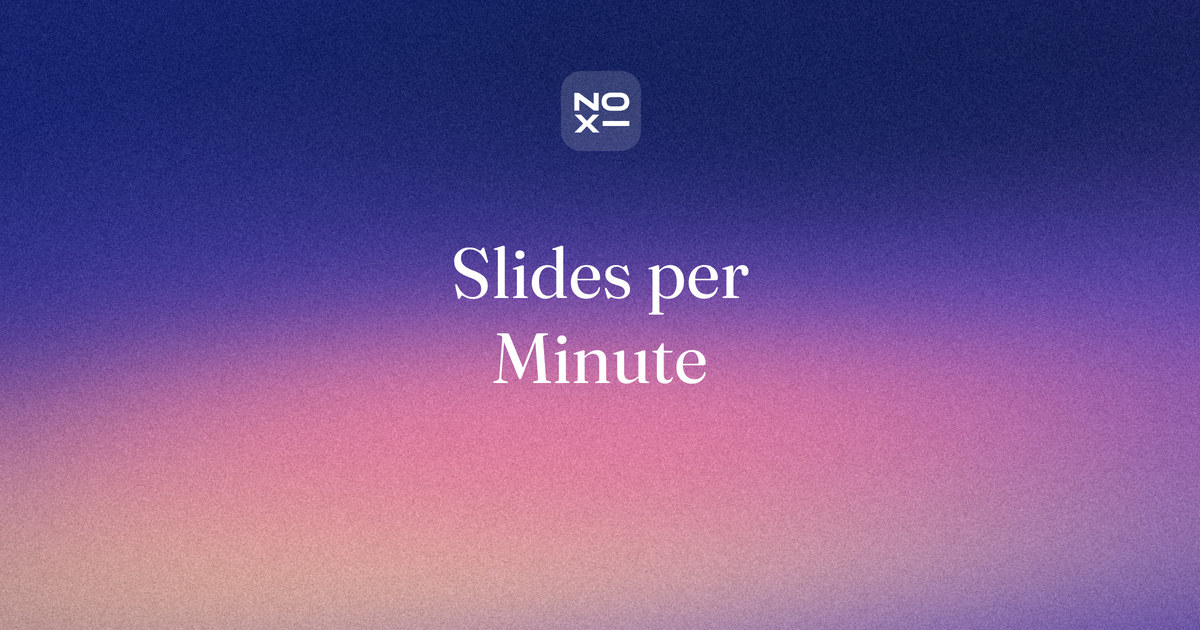 How many slides per minute: a lookup table of slide counts for 5 to 60-minute presentations at a data-heavy, standard and image-led pace