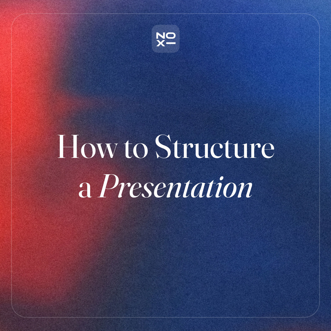 How to structure a presentation: start from what the audience must do next