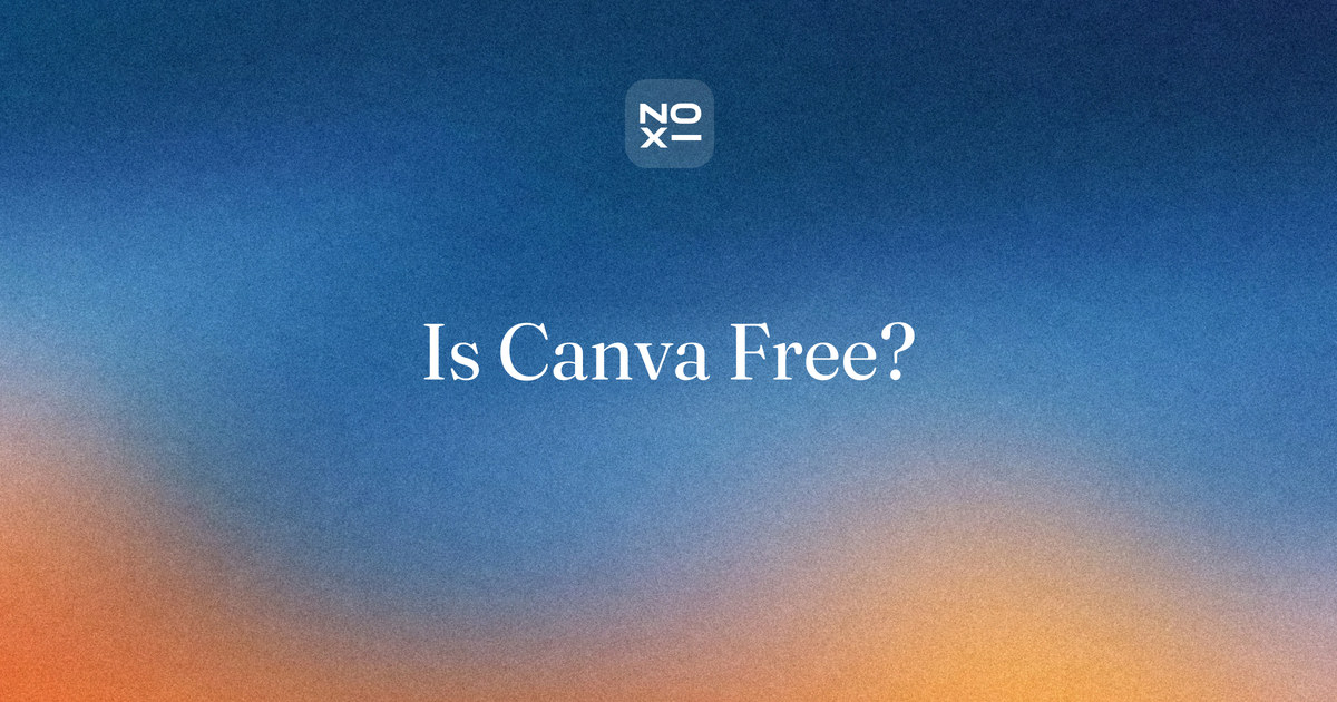 Is Canva free? Cover for a review of Canva's free plan in 2026: the 20 monthly AI uses, Canva for Education and Nonprofits, Pro and Business prices, PowerPoint export, and Canva's presentation features scored against Adobe Express and NOXI
