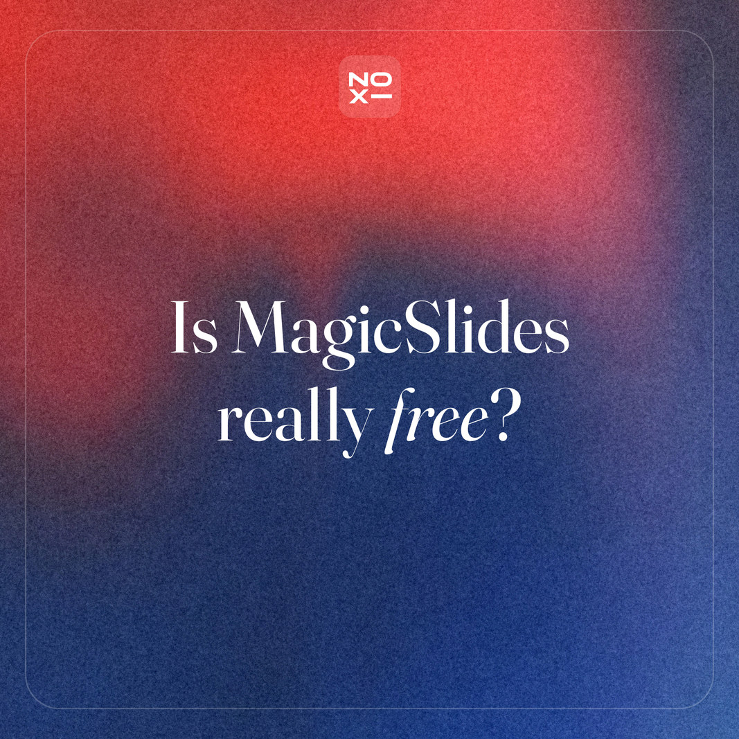 MagicSlides AI review: free plan, prices and Google Slides add-on, scored 88 against SlidesAI 89 and NOXI 98