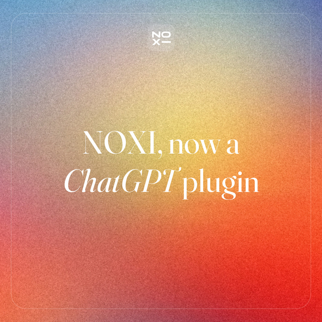 NOXI is now an official plugin in ChatGPT: how to install it, what to ask, Arabic decks and your data