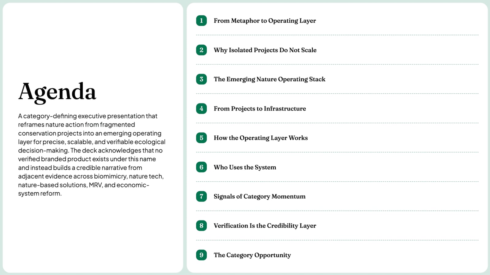 NOXI content slide — a clean editorial layout carrying one strong headline and a single supporting idea, kept uncluttered so the argument leads.