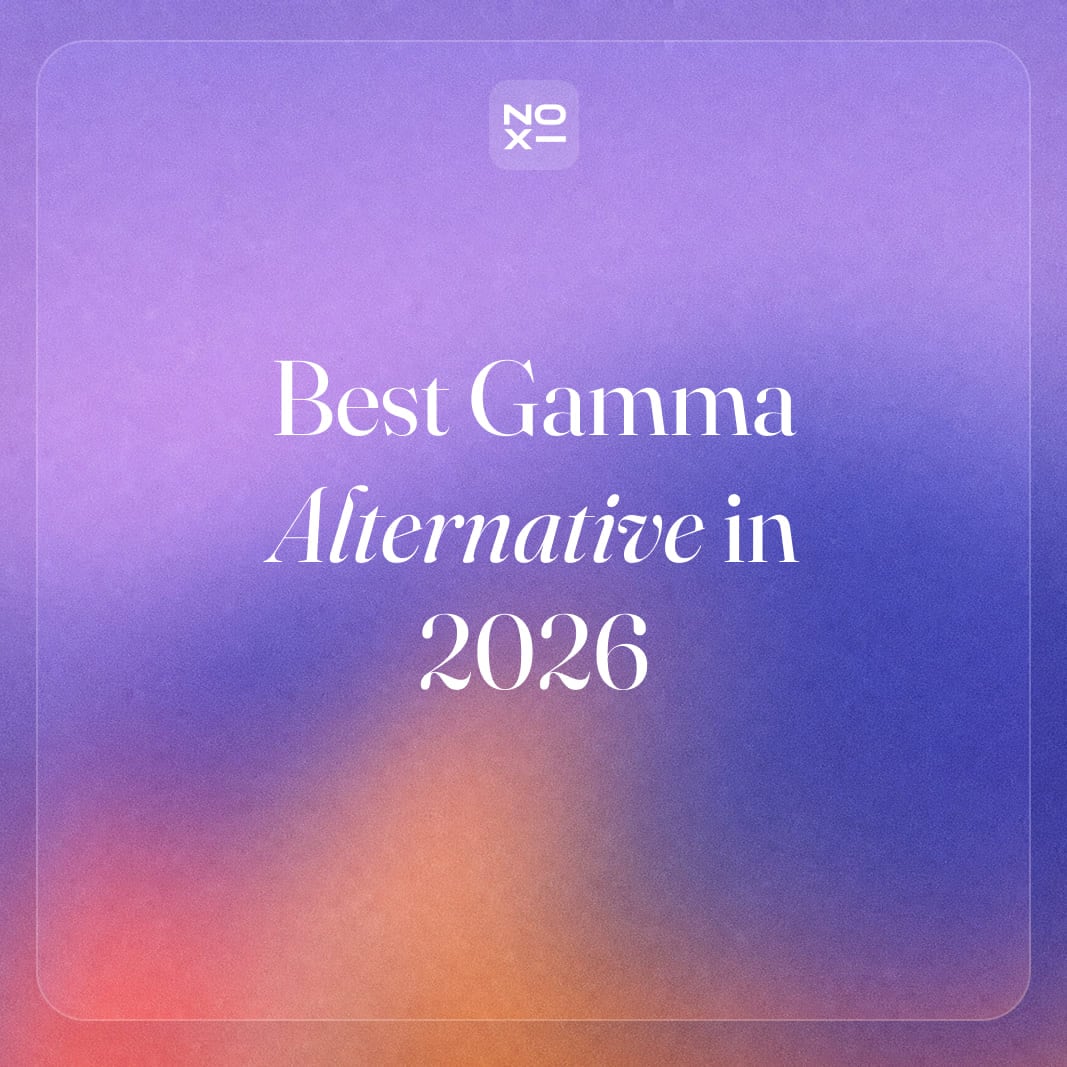 Best Gamma Alternative in 2026: NOXI vs Gamma, Tested
