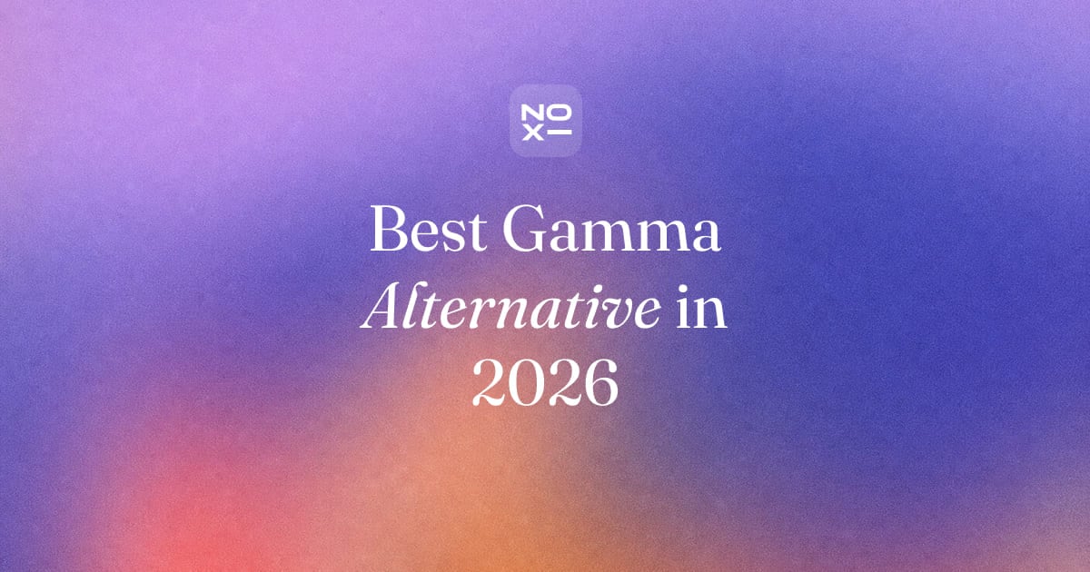 NOXI vs Gamma 2026 — a consulting-grade deck with cited data versus a fast templated web deck