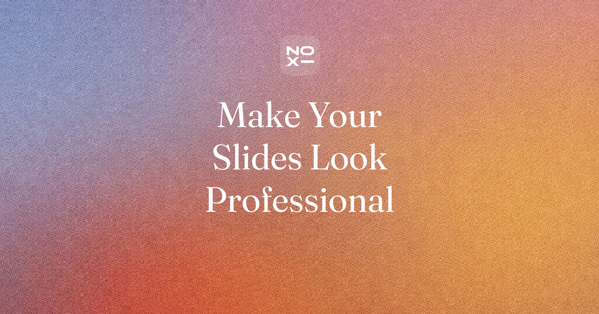 How to make a presentation look professional — 15 design rules for layout, fonts, colour, charts and export, with a 60-second check
