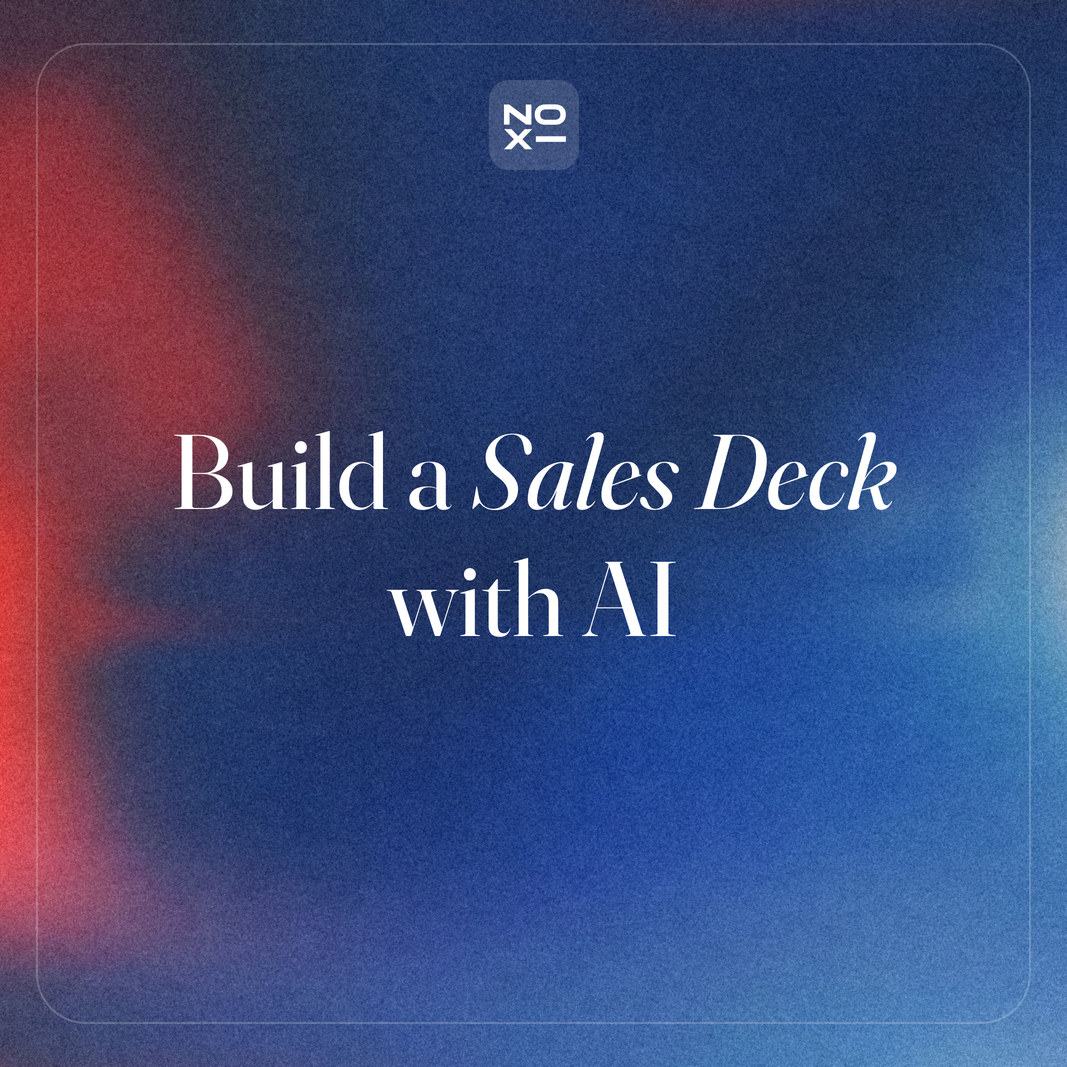 How to Build a Sales Deck with AI: Structure, Slides & Examples (2026)