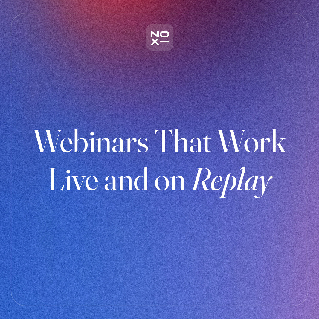 How to build a webinar presentation that works live and on replay