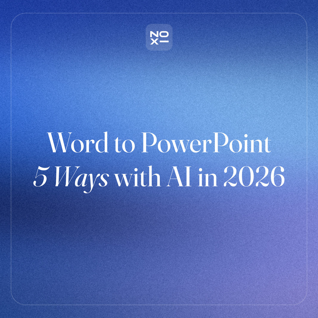 Word to PowerPoint with AI: 5 Ways to Turn a Doc into Slides (2026)